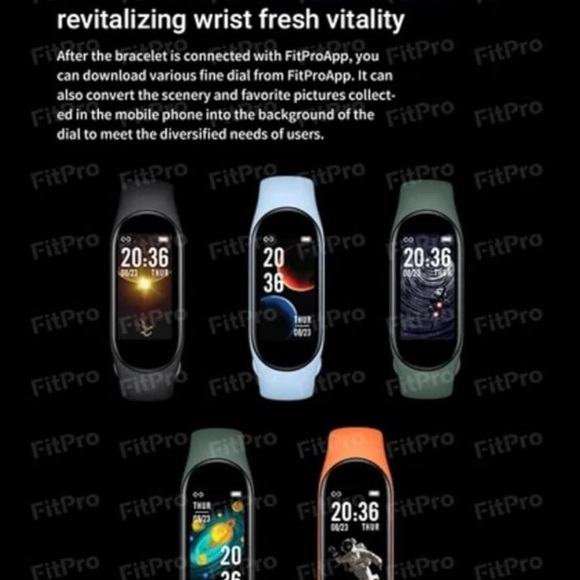 Smart Band 7 Black Multifunction Fitness Tracker Blood Oxygen  Bluetooth - Picture 3 of 13